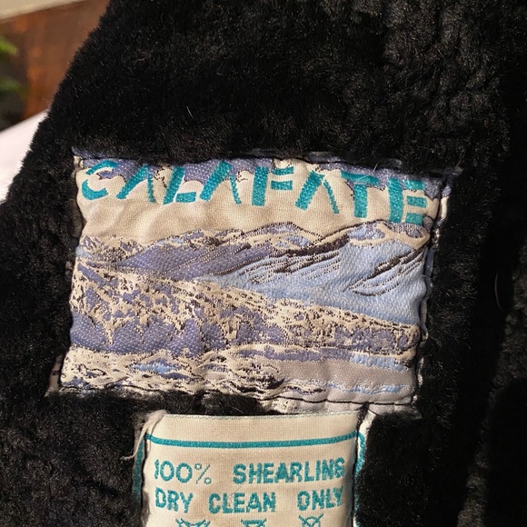 VINTAGE CALAFATE SHEEPSKIN SHERPA COAT! - Picture 2 of 7